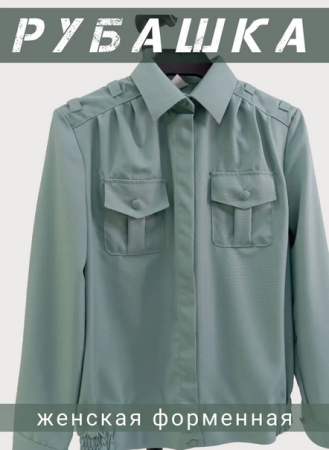 Рубашка (длинные рукава) Офицер ФТС России, фисташковый - интернет магазин Полигон