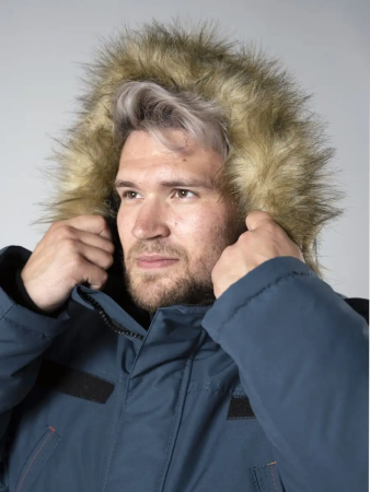 Куртка зимняя МЧС, с отделкой на липучке, нового образца, цвет бирюзовый, ткань патруль - интернет магазин Полигон