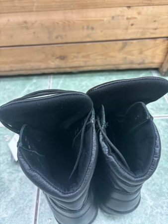 Берцы МАНГУСТ штурмовые городского типа, Бутекс черный, кожа - интернет магазин Полигон