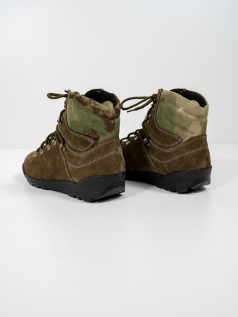 Берцы тактические ШТОРМ 018, мох, замша - интернет магазин Полигон