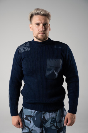 Джемпер синий мужской МВД, МЧС - интернет магазин Полигон