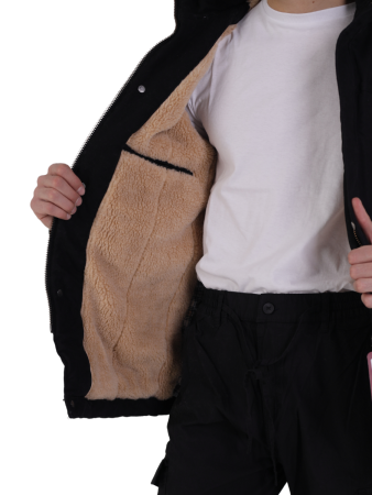 Куртка утепленная артикул 9360 Турция, INTO черный - интернет магазин Полигон