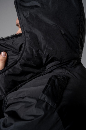 Куртка зимняя НОРД (Охрана), ткань Дюспа, цвет Чёрный - интернет магазин Полигон