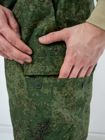 Костюм зимний ПОЛЕВОЙ (Юдашкин), ткань рип-стоп, цвет Зеленая цифра - интернет магазин Полигон