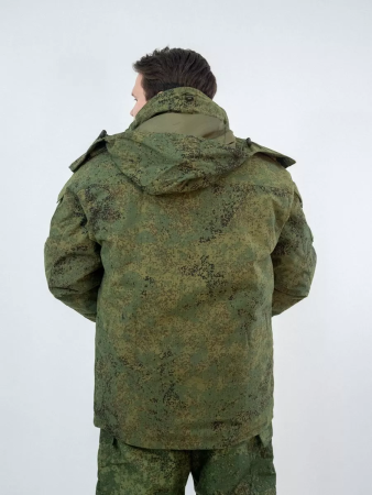 Куртка  зимняя ПОЛЕВАЯ (Юдашкин) тк. рип-стоп Зеленая цифра - интернет магазин Полигон