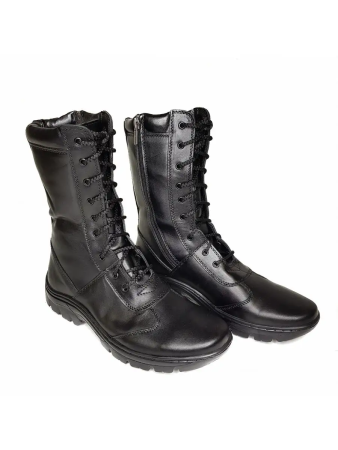 Берцы КРОССИНГ, Зубр коричневый, натуральный мех зима - интернет магазин Полигон