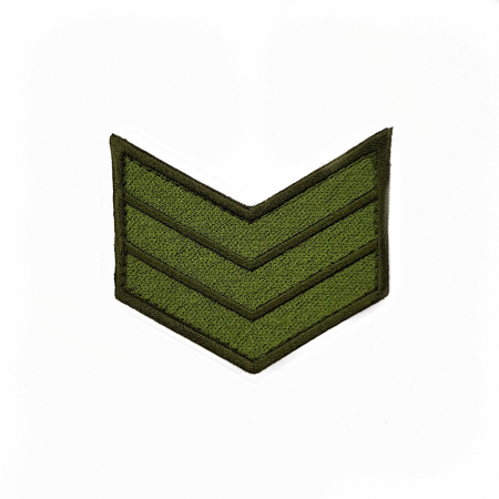 Выслуга вышитая 3 года на липучке, зеленый - интернет магазин Полигон