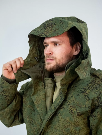 Костюм зимний ПОЛЕВОЙ (Юдашкин), ткань рип-стоп, цвет Зеленая цифра - интернет магазин Полигон