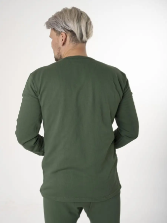 Белье нательное с начесом, оливковый, хлопок зима - интернет магазин Полигон