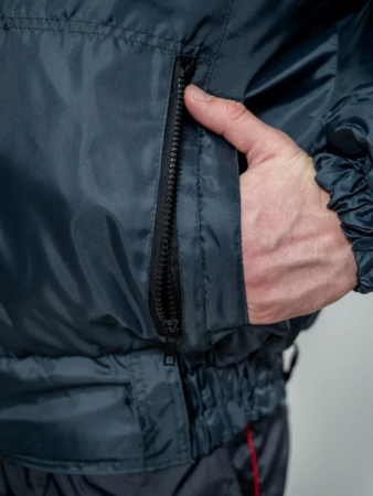 Куртка зимняя Оперативка (мод. N) однотонная серая, тк. оксфорд - интернет магазин Полигон