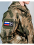 Шеврон вышитый Регион 54, фон черный, на липучке - интернет магазин Полигон