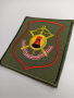 Шеврон вышитый, (повседневный) щит на липучке (приказ № 300 от 22.06.2015) Ужурская дивизия, оливковый, желтый - интернет магазин Полигон