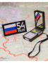 Шеврон вышитый Регион 54, фон черный, на липучке - интернет магазин Полигон