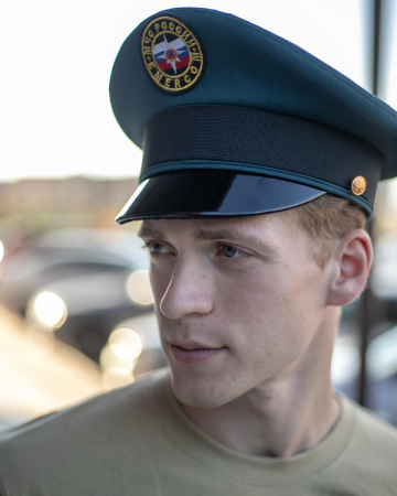 Фуражка офисная МЧС, цвет морской волны, хлопкополиэфир - интернет магазин Полигон