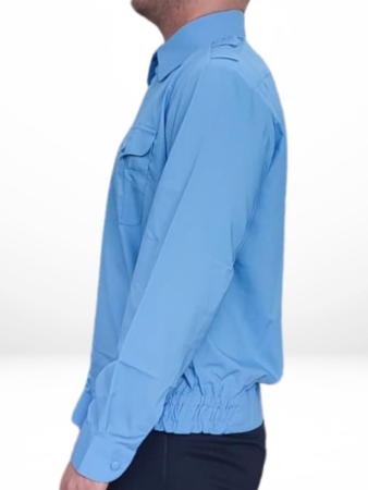 Рубашка (длинные рукава), Офицер ВВС, голубой - интернет магазин Полигон