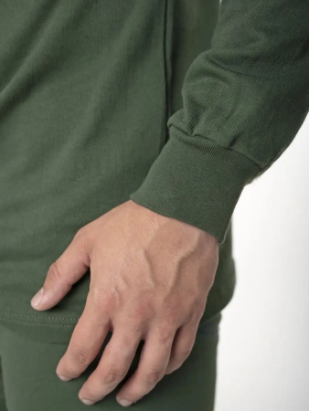 Белье нательное с начесом, оливковый, хлопок зима - интернет магазин Полигон