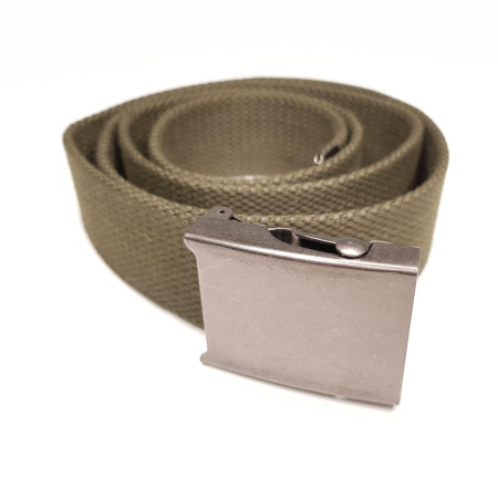 Ремень брючный тесьма с пряжкой НАТО, оливковый ширина 35-40 мм, длина 105 см ткань, металл - интернет магазин Полигон
