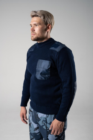 Джемпер синий мужской МВД, МЧС - интернет магазин Полигон