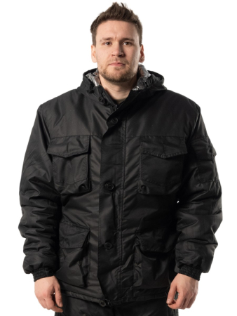 Костюм зимний Горка 8, цвет Черный, ткань Гретта-Т - интернет магазин Полигон