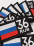 Шеврон вышитый Регион 36, фон черный, на липучке - интернет магазин Полигон