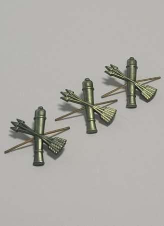 Эмблема петличная нового образца защитная Войска ПВО, зеленый, металл - интернет магазин Полигон