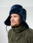 Шапка-ушанка Полиция, синий, овчина - интернет магазин Полигон
