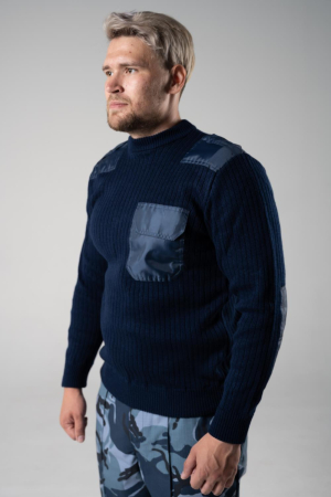 Джемпер синий мужской МВД, МЧС - интернет магазин Полигон