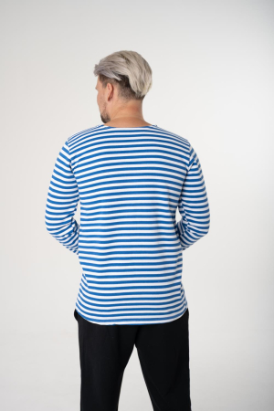 Тельняшка (ГОСТ МИНОБОРОНЫ 3х нитка, С НАЧЕСОМ) ВДВ, голубой, хлопок зима - интернет магазин Полигон