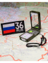 Шеврон вышитый Регион 36, фон черный, на липучке - интернет магазин Полигон