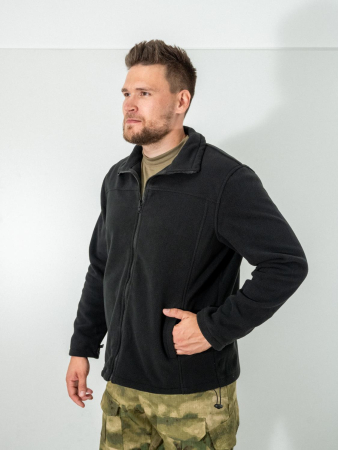 Куртка тактическая 3 в 1, цвет черный, ткань рип-стоп, ткань флис - интернет магазин Полигон