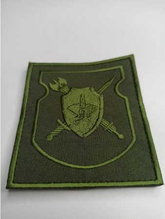 Шеврон вышитый, полевой (на липучке) приказ № 300 Военная полиция, оливковый - интернет магазин Полигон