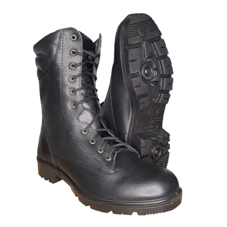 Берцы уставные АРМИЯ 002, черный, кожа - интернет магазин Полигон
