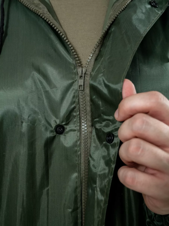 Куртка-Дождевик в чехле, зеленый, нейлон - интернет магазин Полигон