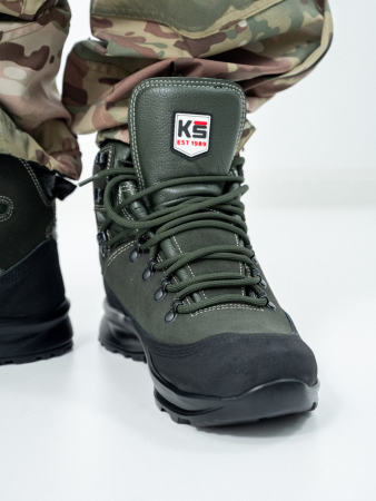 Ботинки высокие "KS-SAFETY" арт. 161, цвет зеленый - интернет магазин Полигон
