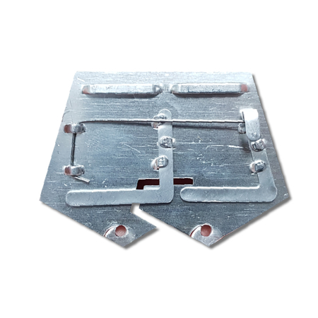 Орденская колодка № 2, серебристый, алюминий - интернет магазин Полигон