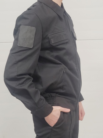 Костюм офисный с длинными рукавами, черный, rip-stop (рипстоп) - интернет магазин Полигон