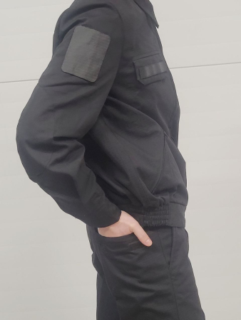 Костюм офисный с длинными рукавами, черный, rip-stop (рипстоп) - интернет магазин Полигон