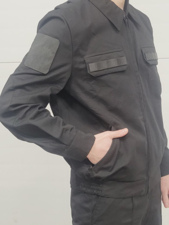 Костюм офисный с длинными рукавами, черный, rip-stop (рипстоп) - интернет магазин Полигон