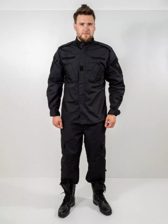 Костюм боевой Army Combat Uniform, цвет черный, ткань рипстоп - интернет магазин Полигон