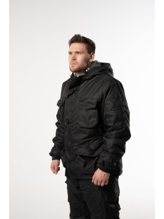 Костюм зимний Горка 8, цвет Черный, ткань Гретта-Т - интернет магазин Полигон