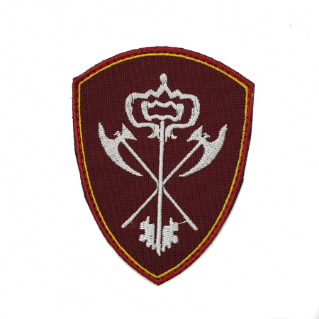 Шеврон вышитый на липучке Росгвардия ЦВК по МТО, краповый - интернет магазин Полигон