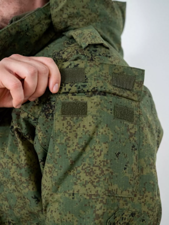 Куртка  зимняя ПОЛЕВАЯ (Юдашкин) тк. рип-стоп Зеленая цифра - интернет магазин Полигон